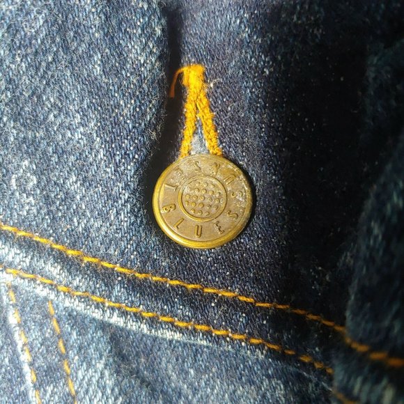 Vintage 1980s Sunset Blues Womens Small Denim Jean Jacket Dark Acid Wash Retro - Picture 6 of 9